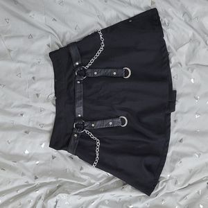 Women's Medium Royal Bones skirt with chains and hardware detailing